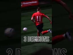 The 3 Decisions Of A Footballer 3️⃣ #shorts #football #decision