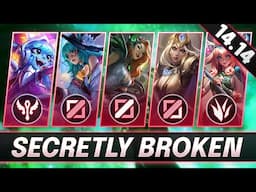 SECRETLY BROKEN Champions In 14.14 for FREE LP - HARD CARRY on Every Role - LoL Guide Patch 14.14