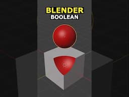 Try Booleans In Blender #blender #3d #tutorial