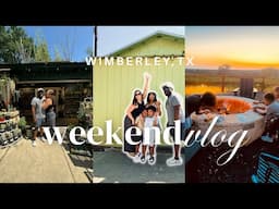 WEEKEND VLOG: Glamping in Texas Hill Country, exploring downtown Wimberley, + hiking!