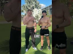 Hot College Muscle Bro street interview 🔥