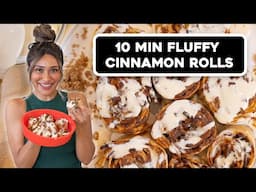 Fluffy Airfryer Low Carb Apple Pie Cinnamon Rolls in 10 Mins!