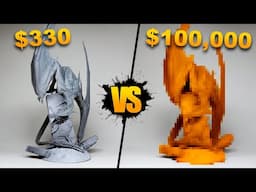 Comparing a $100,000 3D Printer to a $330 home 3D printer