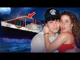 our first date was on a haunted ship