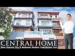 House Tour QC99 • "Strategic TIME-SAVING Location!" • NEW Quezon City 6BR Townhouse near Horseshoe