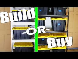 Pros and Cons of Building versus Buying Garage Shelves