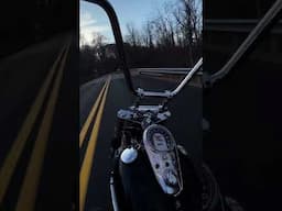 Lil fall cruise #bobberlife #automobile #harleychopper #bobber #rock #oldschoolchopper #welding