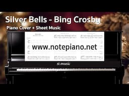 [โน้ตเปียโน] Silver Bells - Bing Crosby | Piano Cover