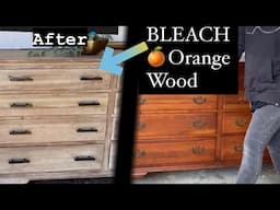 Stripping & Bleaching Cherry Dresser // Trying General Finishes Flat Out Flat topcoat