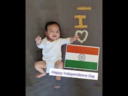 #independenceday #azadikaamritmahotsav #2monthbaby #iloveindia #indianinparis #babyphotoshoot