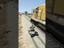 Tren vs Vehículos en GTA 5 #gta5 #shorts