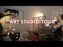 Art Studio Tour 2024 // My Creative Workspace in a Warehouse