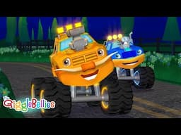 Wheels On The Monster Truck | Nursery Rhymes - GiggleBellies