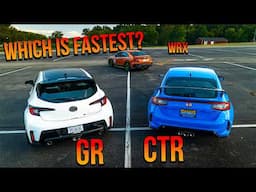 Corolla GR vs Civic Type R vs Modded WRX!! // Track Tested Ep. 3