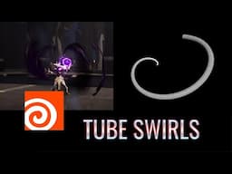 Tube (Swirls) Meshes In Houdini For realtime VFX (Games)