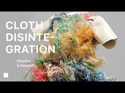 [Preview] Cloth Disintegration in Houdini | Beginner Houdini Tutorial