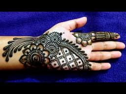 आसान और बहुत ही सुन्दर मेहँदी डिज़ाइन | Simple and Stylish Mehndi design for hand 2024 Henna Art