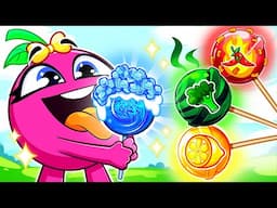 Lollipop Song 🍭 | Funny Kids Songs 🌶️🍋🥦 Cartoon for Kids VocaVoca Berries #song #baby