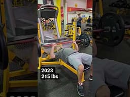 New bench press PR 215 lbs #benchpress #workout