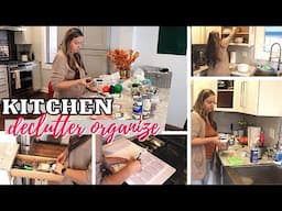 REALISTIC KITCHEN DECLUTTER CLEAN AND ORGANIZE | FALL  2023 HOME MANAGEMENT | WORKING MOM