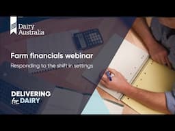 Farm financials webinar - Responding to the shift in settings