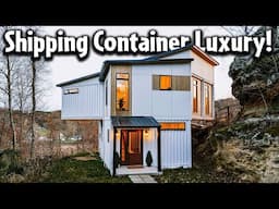 This Shipping Container Home is made of 4 40ft Containers!