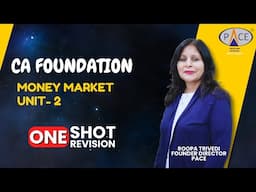 Money Market | CA Foundation Economics Jan’25 | One Shot by Roopa Trivedi, PACE, Indore