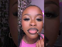 Black lip liner lip combo