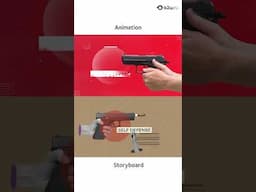 Firearms Legal Protection | Animation vs Storyboard | #shorts #shortvideo #animation #storyboard