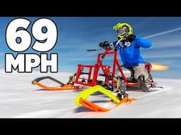 Jet Powered Snowmobile VS 39 Miles of Ice!