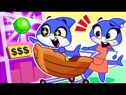 Grocery Store Adventure🛒😍 Shopping Cart for Babies | Best Kids Cartoons by Sharky&Sparky