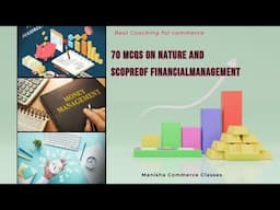 70 Mcqs on Nature and scope of financial management || financial management objective type questions