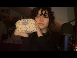 ASMR - ★ my ten product makeup bag ★