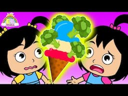 Best Nursery Rhymes for Kids! Learn Alphabet with EK Doodles Broccoli Ice Cream + ABC Song