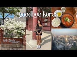 KOREA DIARIES ✈️ my last day in korea, final meals and restaurants in seoul,  incheon airport