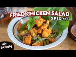 THAI SPICY Chicken Salad Recipe | CRISPY & TASTY 🤤🔥