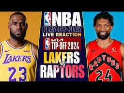 🔴LA LAKERS vs TORONTO RAPTORS │ LIVE NBA Basketball Game Play-By-Play Reaction & Scoreboard