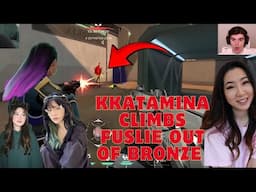 Kkatamina is a Demon with the Deagle Carries Fuslie out of Bronze 1 ft. Foolish Yvonnie & Tinakitten