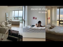 Seoul move-in vlog🌹 apt tour + settling in + furniture shopping