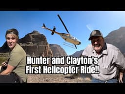 HUNTER AND CLAYTONS FIRST HELICOPTER RIDE!!!! @SAWDUSTLUGNUTS