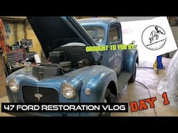 47 Ford Truck Resto Vlog part 1 the important stuff before you disassemble your project car or truck