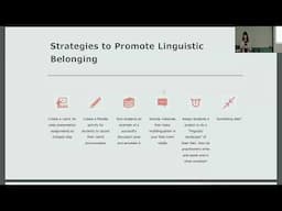 Strategies to Promote Linguistic Belonging in the Classroom (Video 4 of 4)