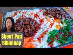 EASY but INCREDIBLY DELICIOUS Weeknight Dinner & Party Food 😋Sheet-Pan Bibimbap Recipe