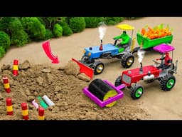 Top most creative Diy mini tractor videos of construction | How do cranes work? @sunfarming7533