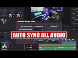 Quick Auto Sync All Audio in DaVinci Resolve [ How to Tutorial ]