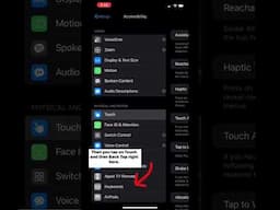 How To Use iPhone Back Tap Controls #shorts