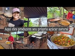 Produção de açúcar mascavo | visitei  um engenho + uma deliciosa galinhada caipira