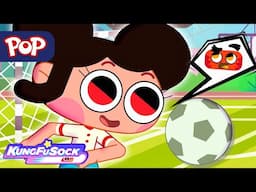 POP UK ⚽️ GOAL GIRL! ⚽️ Kung Fu Sock Episodes ⚡️ Euros 2024 Special | Best Cartoons @POPFUNTV