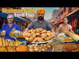 Famous street food in Shalimar Bagh | Bedmi Poori , Stamp wali Tikki , Chaat , Dosa