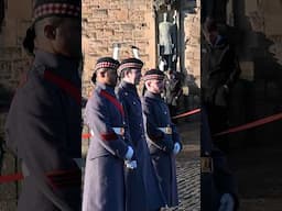 She asked and they said YES. Barrier is not a problem:-). #edinburghcastle  #guard #soldiers #army